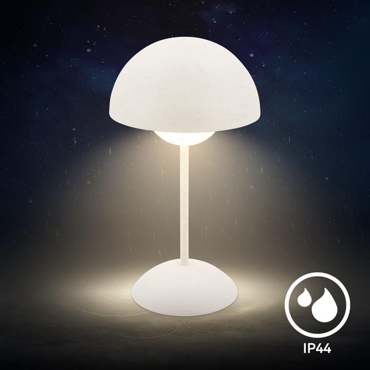 Produktbild Briloner Brilo unplugged KUGLE Akku LED Tischleuchte, stufenlos dimmbar - Altweiss (250 lm)