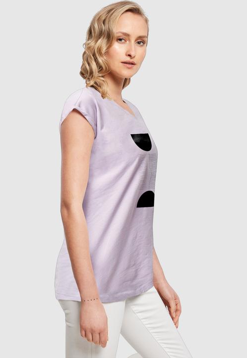 Produktbild Merchcode Ladies Abstract Lines Extended Shoulder Tee - 171741 (XL)