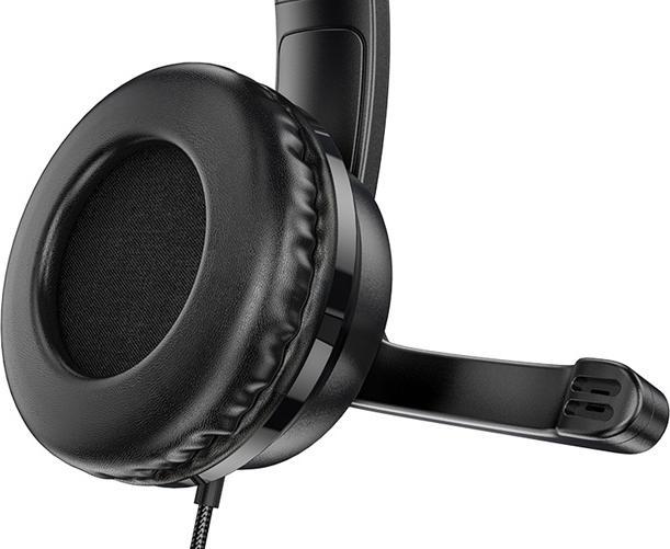 Image du produit Hoco - Wired Headphones Magic Tour (W103) - for Gaming, Jack, with Microphone - Black (Filaire)