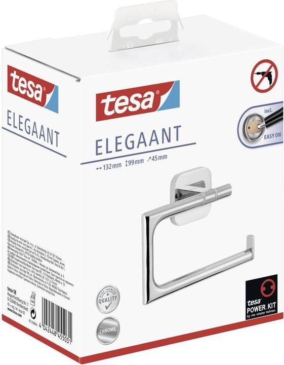 Productafbeelding tesa Toiletpapierhouder ELEGAANT zonder deksel chroom