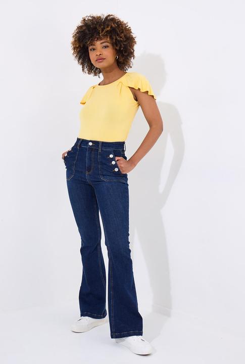 Actual product image Joe Browns Flutter Sleeve Jersey Top (36)