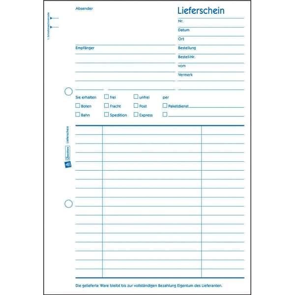 Actual product image Avery Delivery note (100x)