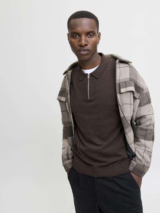 Produktbild Jack & Jones Jjeemil Knit Polo Half Zip Ls Noos (XL)