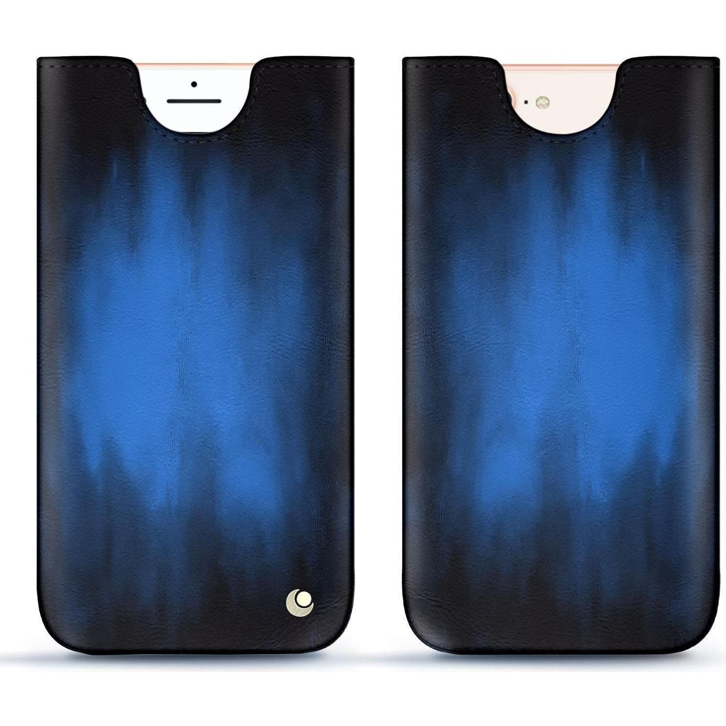 Thumbnail - Noreve Lederschutzhülle (Apple iPhone 8 Plus), Smartphone Hülle, Blau