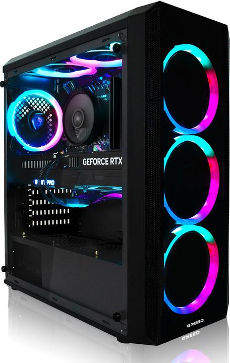 Produktbild Greed MK2 INTEL LITE - Gaming PC - RTX 3050 (512 GB, 16 GB, Intel Core i5-10400F, GeForce RTX 3050)