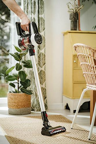 Actual product image Adler AD 7048 Bagless vacuum cleaner with brushless motor technology, White/Black/Red