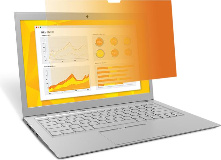 Produktbild 3M Blickschutzfilter Gold für 35,60cm (14") Breitbild-Laptop mit hochauflösendem Display (1920x1080) (12.20", 16 : 9)