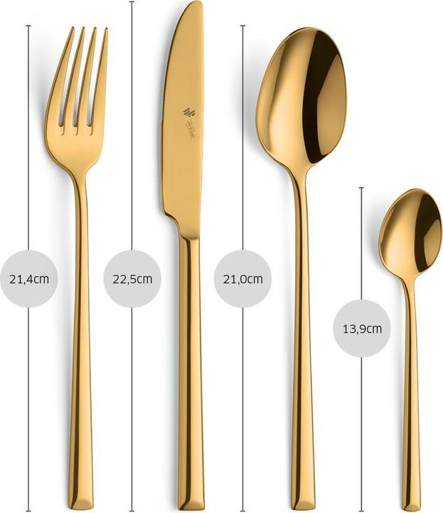 Image du produit Paul Wirths Bestecke Set de couverts 24 pièces PVD or 1700 Vivendi (24 pcs, Set de couverts)