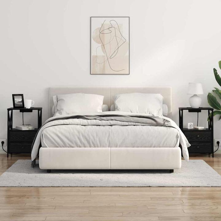 Actual product image vidaXL Bedside table (31 x 40 x 60 cm)