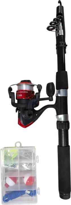 Actual product image Game on fishing Starterset Deluxe in Storagebag (Telescope, 210 cm)