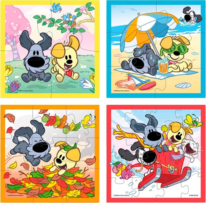 Productafbeelding Bambolino Toys Woezel & Pip 4 in 1 Puzzle (4 onderdelen)