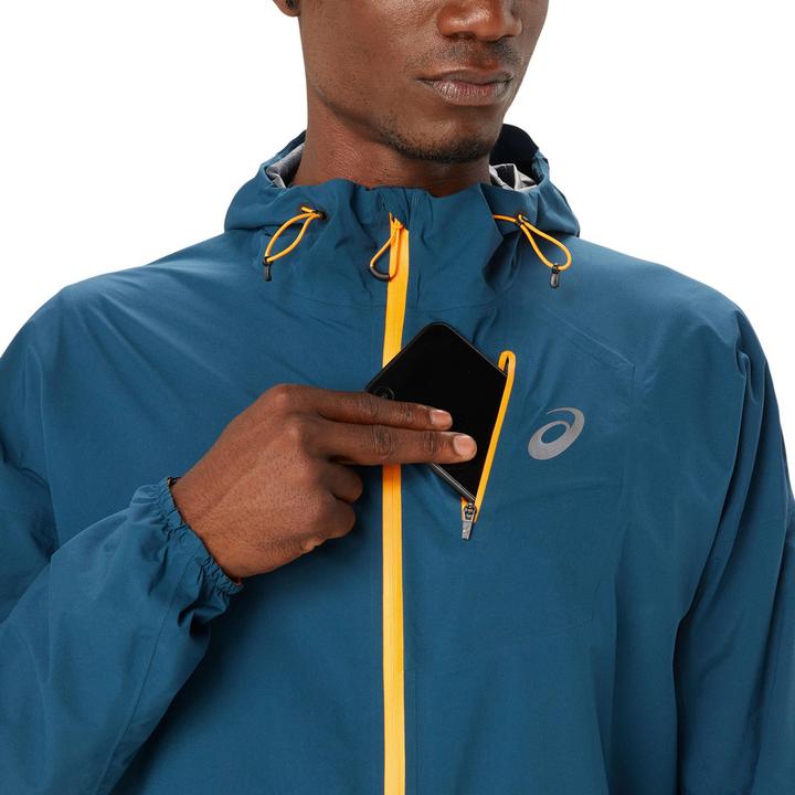 Actual product image ASICS Performance Fujitrail Waterp Jacket Men Magnetic Blue (S)