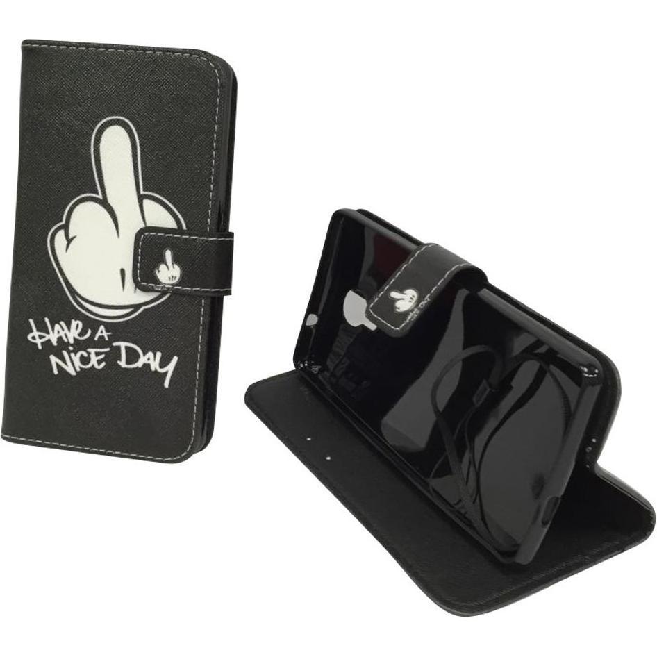König Design Schutz Handy Hülle für Wiko Robby Case Cover Tasche Wallet Etui Handyhülle Neu (Wiko Robby), Smartphone Hül...