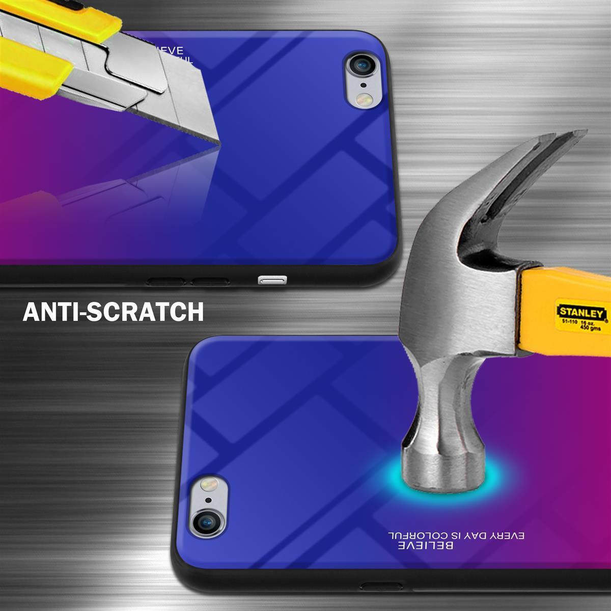 Thumbnail - Cadorabo TPU 2 Farben Glas Cover (Apple iPhone 6 Plus), Smartphone Hülle, Schwarz