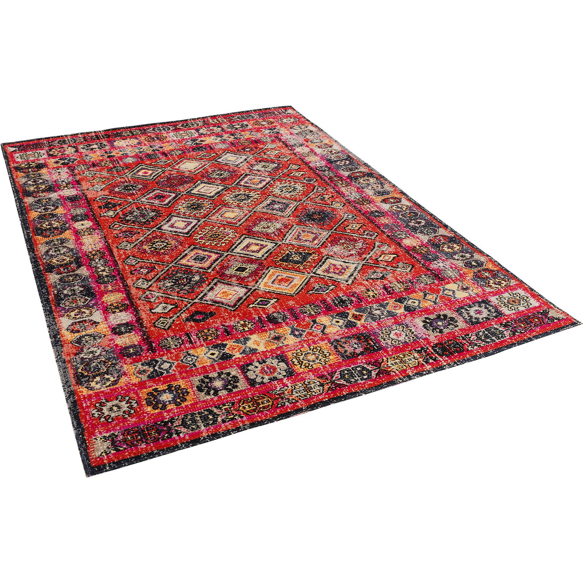 Pergamon, Teppich, Designer Teppich Vintage Zoe Orient Modern Rot Bordüre (160 x 230 cm)