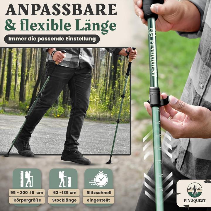 Produktbild Pinuquest Teleskop-Wanderstöcke