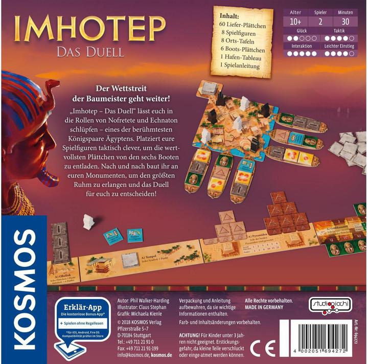 Produktbild Kosmos Imhotep: Das Duell (Deutsch)