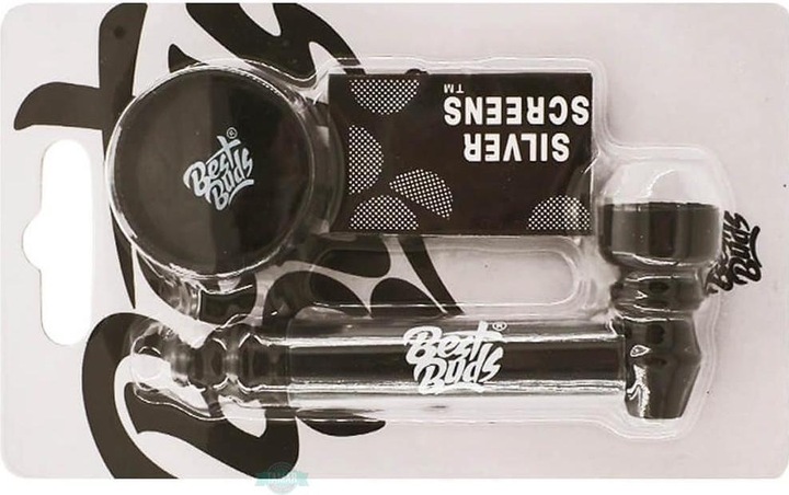 Produktbild Best Buds Pipsy Black Metal Pipe with Mini Grinder