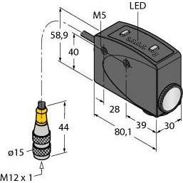 Turck Sensore Opto Sensor Scanner a luce angolare Sensore di marcatura del colore R58BPCRGB2Q, Modulo elettronico