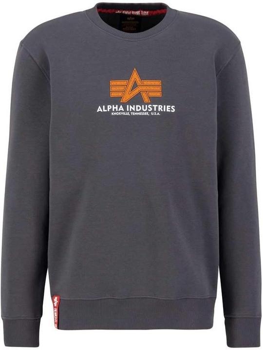 Produktbild Alpha Industries Basic Sweater Rubber voor heren Vintage Grey (S)