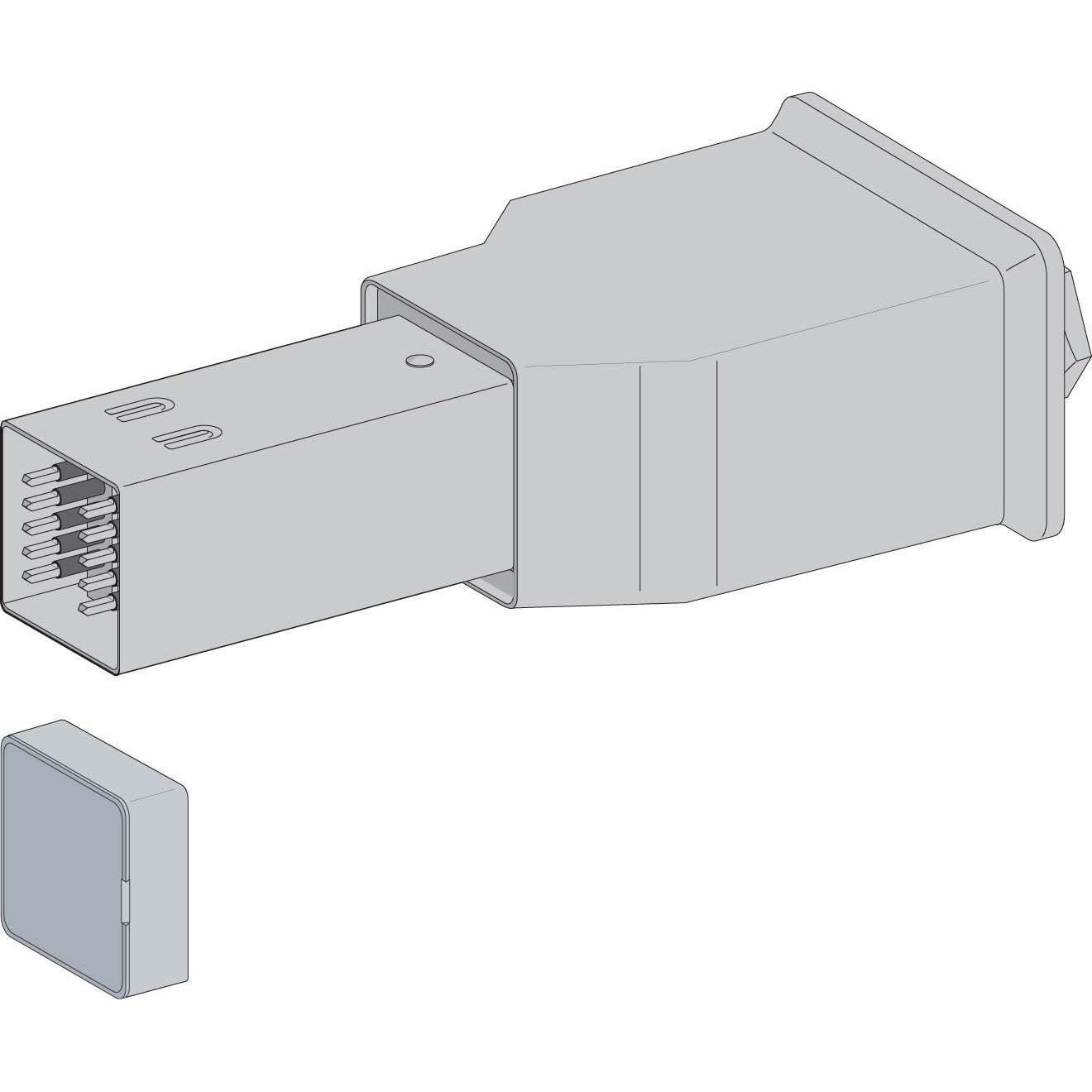 Schneider Electric, Verteilerschrank Zubehör, SE KBB40ABD44TW Endeinspeisung 40A Rechts Zwei Netze