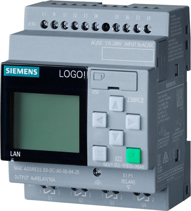 Actual product image Siemens Logic Module LOGO.8 230RCE with display
