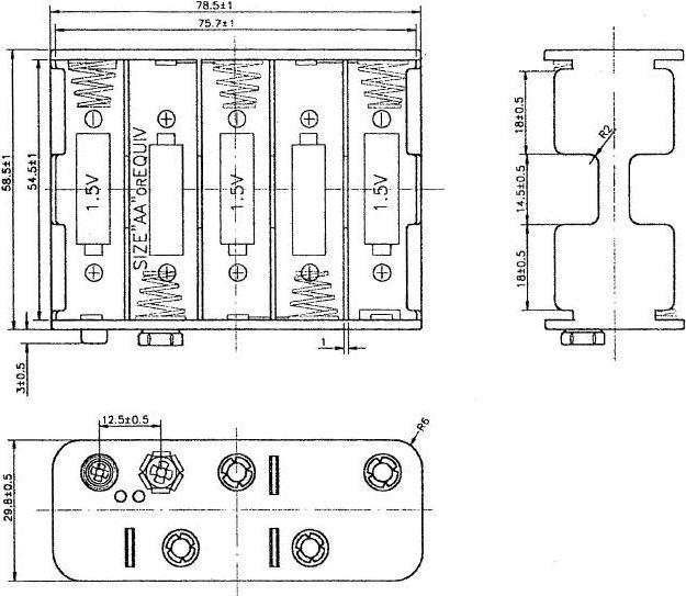 Produktbild Goobay Mignon Batteriehalter