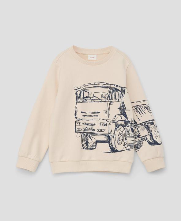 Produktbild s.Oliver Sweatshirt Sweatshirt mit Grafik-Print (116, 122)