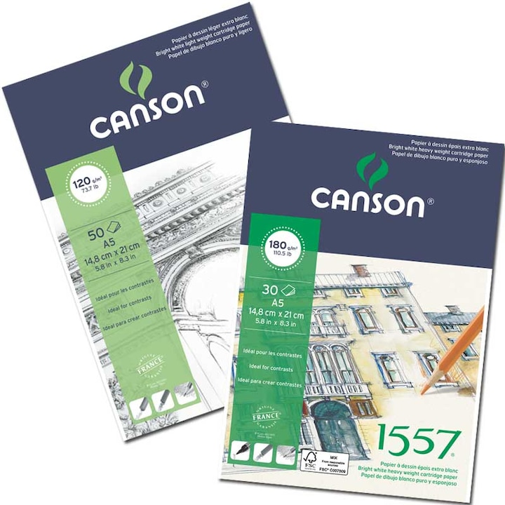 Produktbild Canson Skizzenblock 1557 (A5, Blanko)