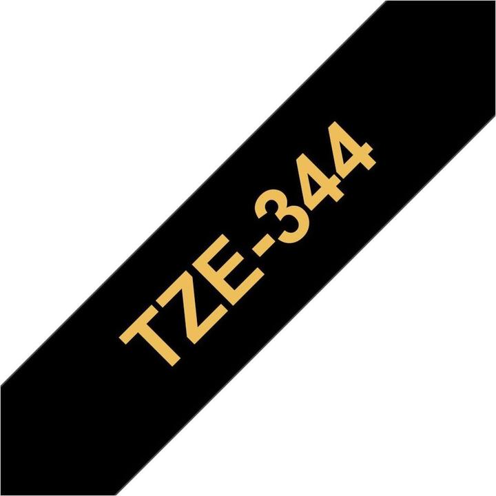 Produktbild Brother Tze-344 (1.80 cm, Gold, Schwarz)