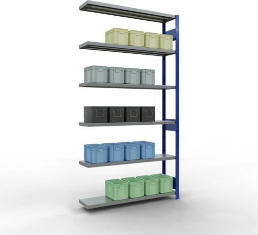 Actual product image Schulte Lagertechnik MULTIplus250 boltless add-on bay system with length bolts