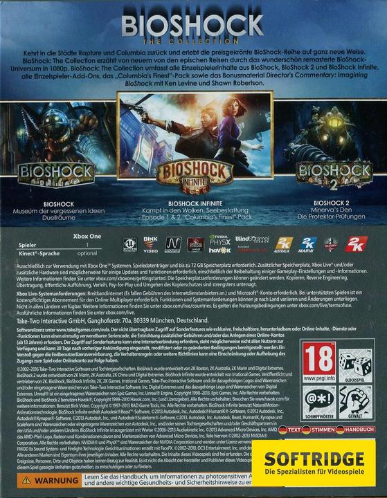 Immagine prodotto 2K Games Collezione BioShock (Xbox Series X, Xbox One X, DE)