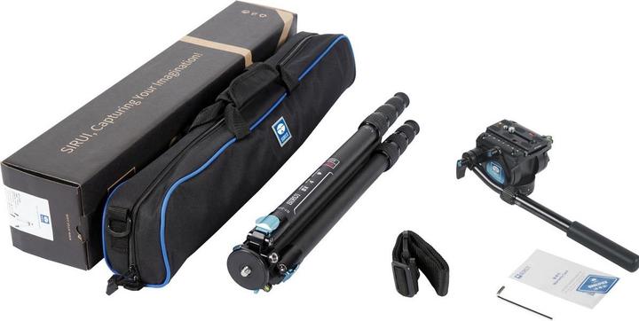 Produktbild Sirui ST-224 Superb Traveler Carbonstativkit mi VH-10 Videoneiger (Carbon, Metall)