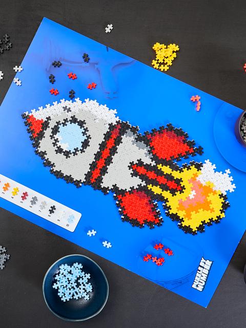 Productafbeelding Plus-Plus 500 creatieve bouwstenen raketpuzzel (500 onderdelen)