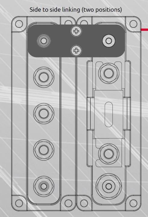 Produktbild TBS Electronics TBS - DCM Link Platte 50mm Lochabstand (2er Set)