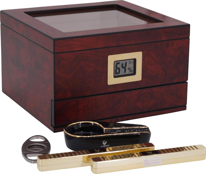 Germanus Humidor set with hygrometer (75)