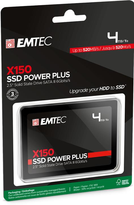Actual product image Emtec x150 (4000 GB, 2.5")