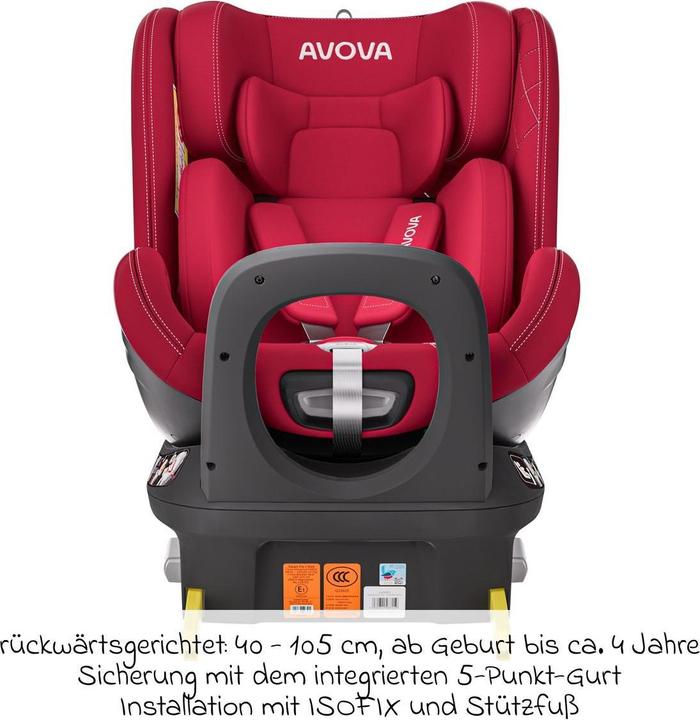 Actual product image Avova Swan-Fix I-Size Reboard child seat (Reboarder, ECE R129/i-Size Standard)