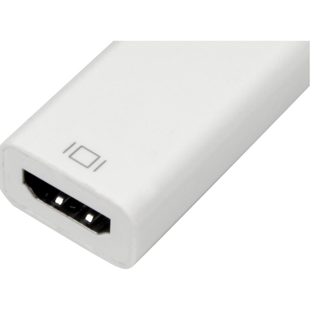 Sharkoon Mini DP zu HDMI (0.15 m), Cavo video, Bianco
