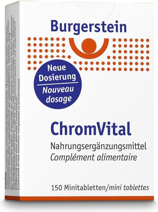 Energie-Label Burgerstein Chromvital (150 Stück, Tabletten, 100 g)