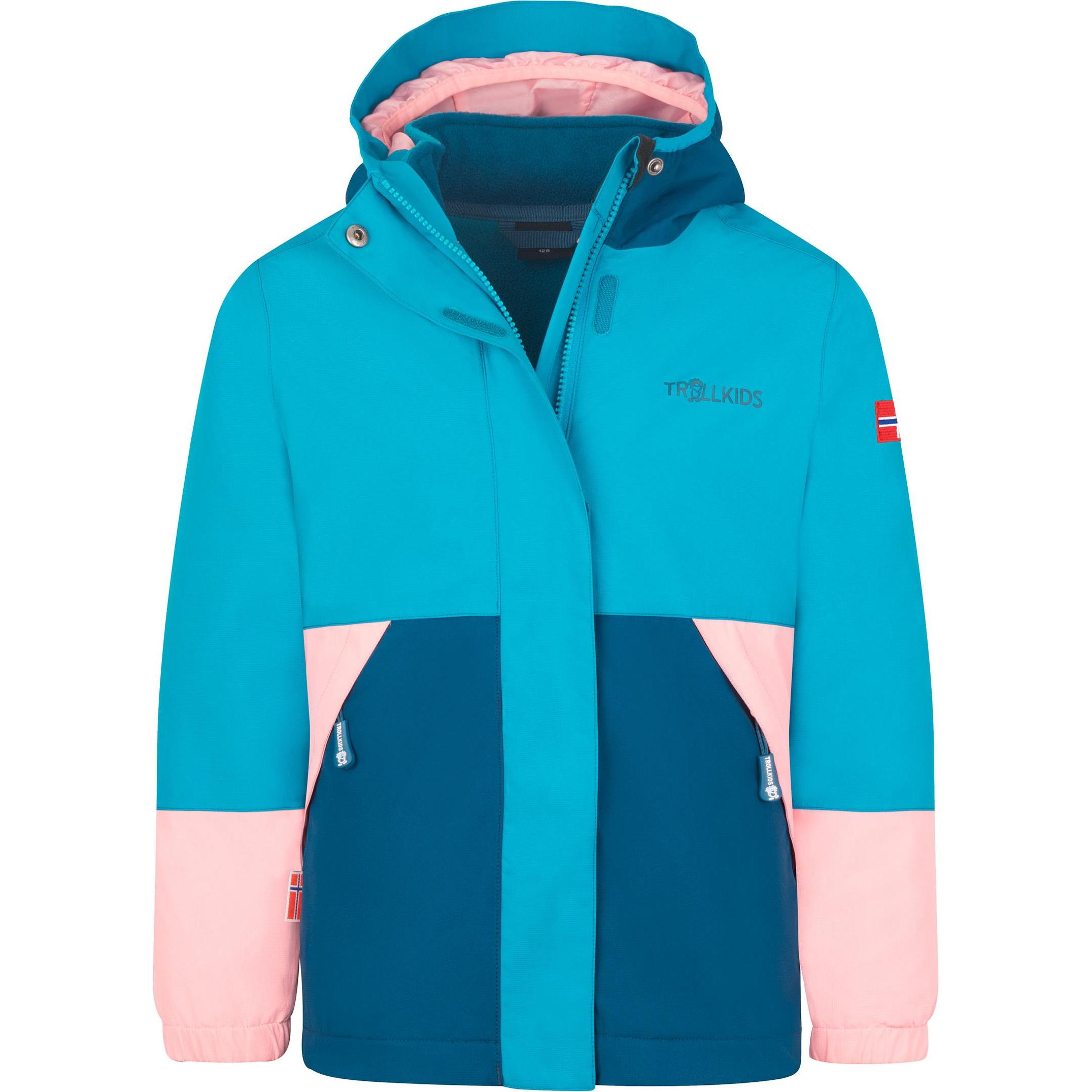 Trollkids, Unisex, Jacke, Kid's Kjerak 3in1 Jacket (140), Blau, 140