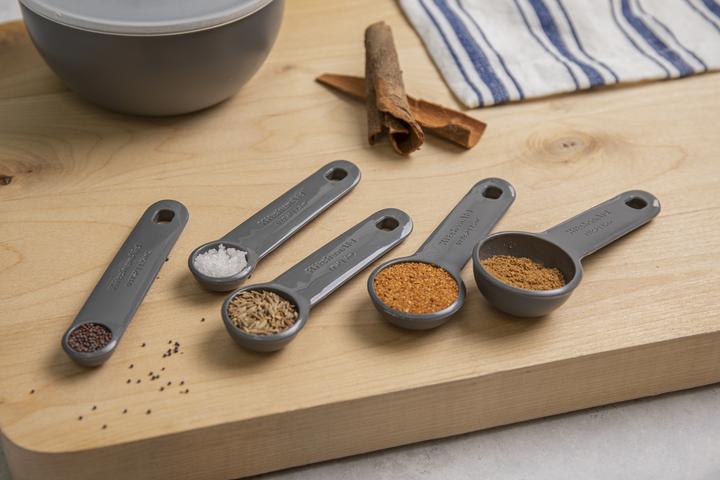 Actual product image KitchenAid Ka Set Of 5 Measuring Spoons Grey (15 ml)