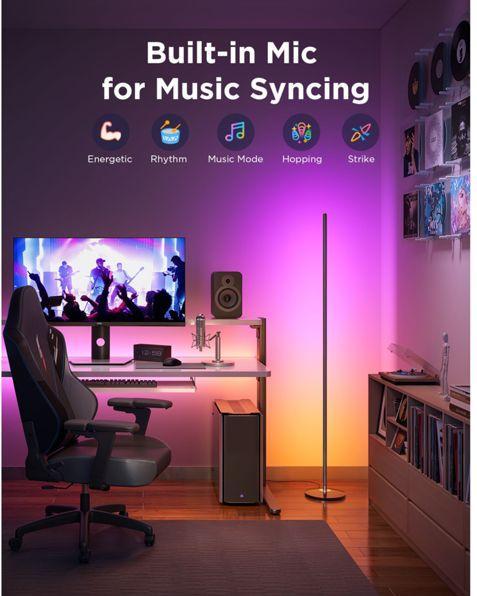 Produktbild Govee RGBICW Floor Lamp With Matter, H8076C13 (2200 lm)