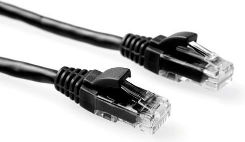 Produktbild Black 2 meter U/UTP CAT6 patch cable snagless with RJ45 connectors. Cat6 u/utp snagless bk 2.00m (U/FTP, CAT6, 2 m)