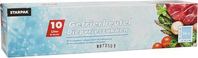 Immagine prodotto Papstar Sacchetto per congelatore da 20 litri, 600 x 400 mm, trasparente in LLDPE, spessore del film: 35 (24 x)