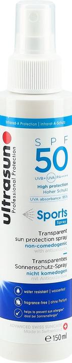 Immagine prodotto Ultrasun Spray per lo sport (Spray solare, SPF 50, 150 ml, 182 g)