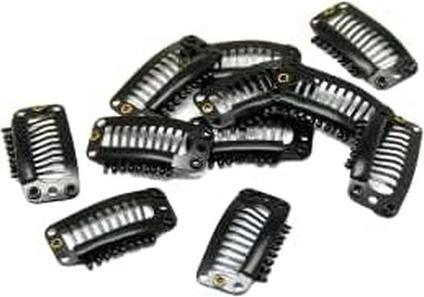 Bifull Clips Extensions 50 Pieces Black White Standard (Noir, Blanc)