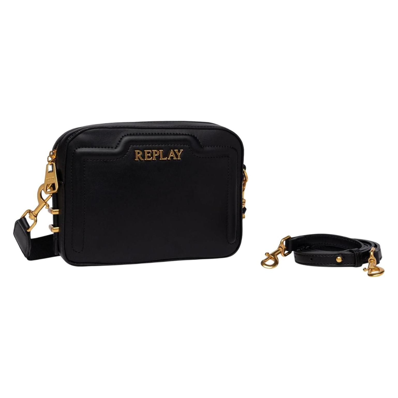 Replay, Damen, Handtasche, Crossbody Bag, Schwarz