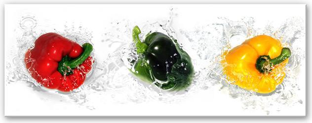 Immagine prodotto Trenddeko Splashing Paprika - Panorama (80 x 30 cm)