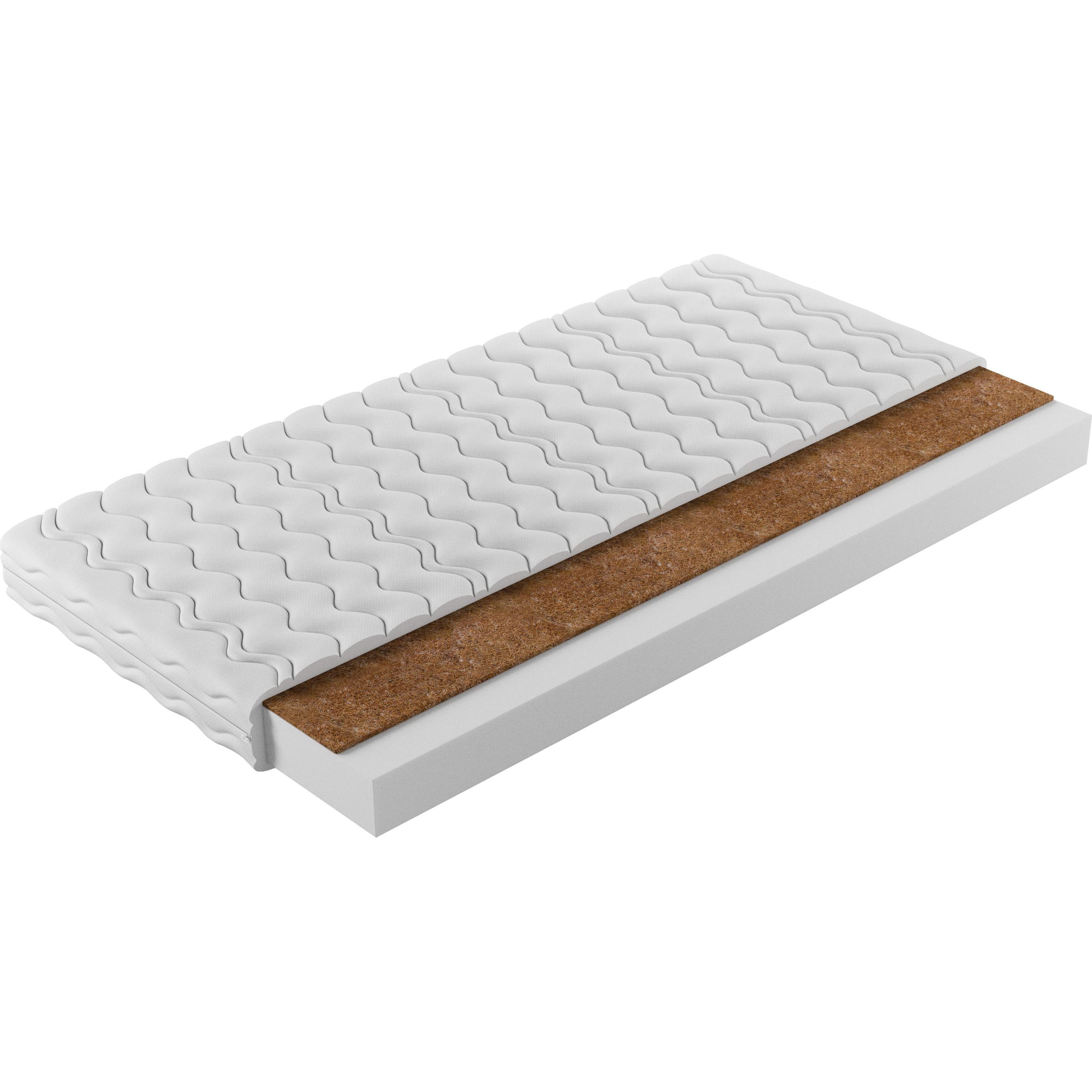 ADRK Furniture, Matratze, Schaumstoffmatratze AREL 200x200 cm (200 x 200 cm, Schaumstoffkern)